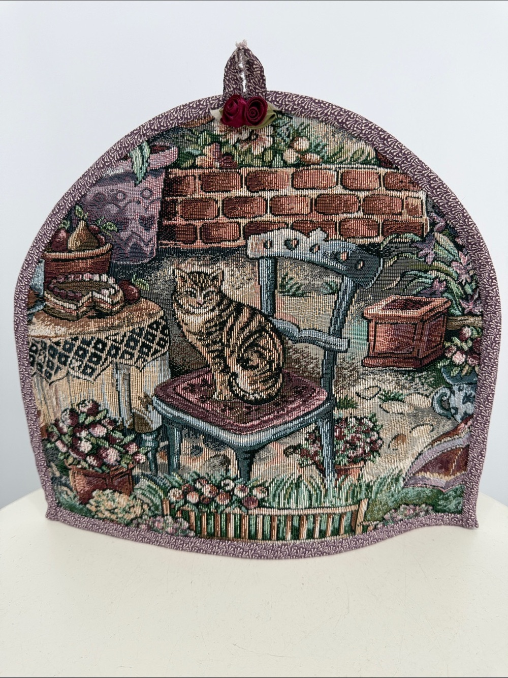 Cottagecore Teapot Tea Cozy Textured Design - Picture 1 of 6